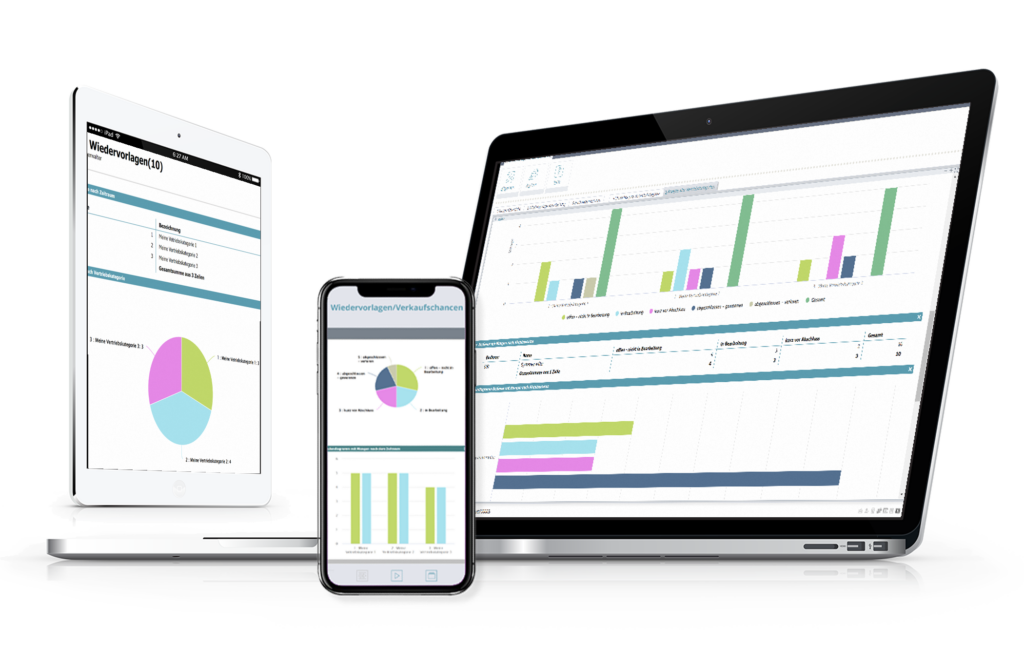 ERP Dashboard Mobil Desktop